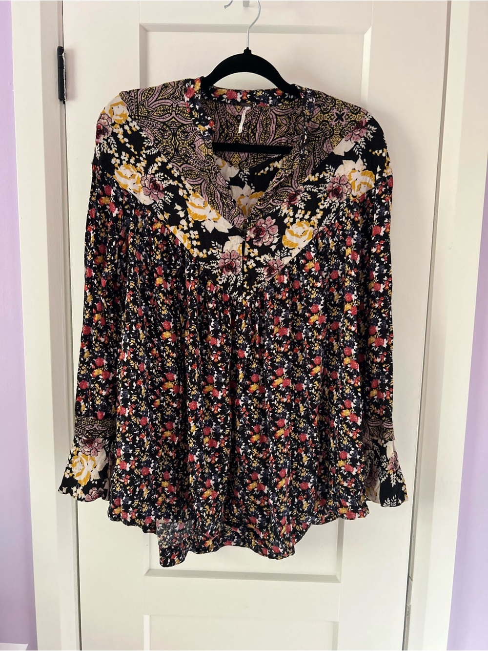 Free People Floral Blouse